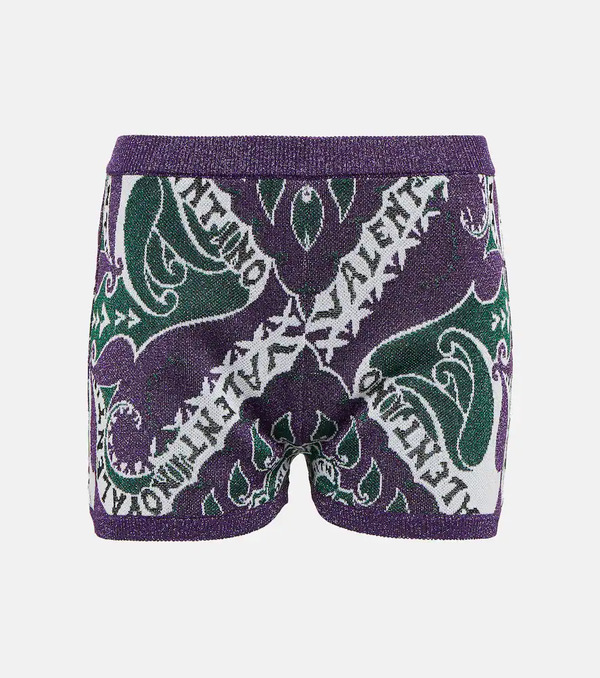  Valentino Valentino High-rise Printed Shorts 