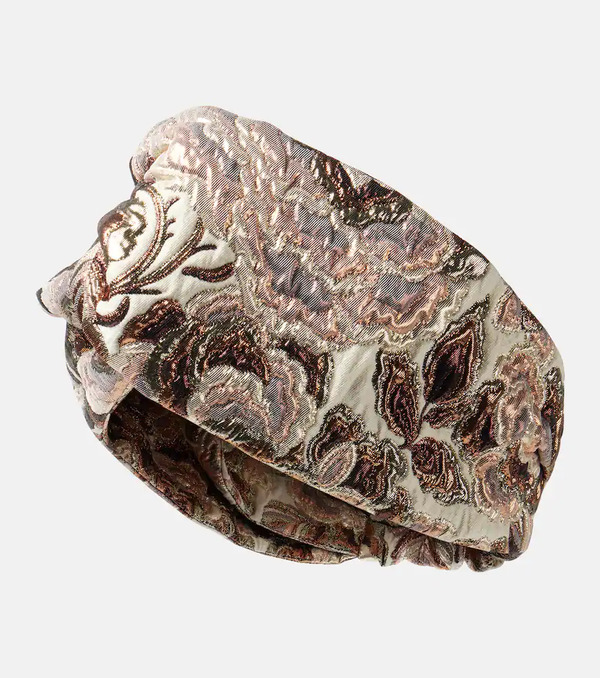  Valentino Valentino Lame Jacquard Headband 