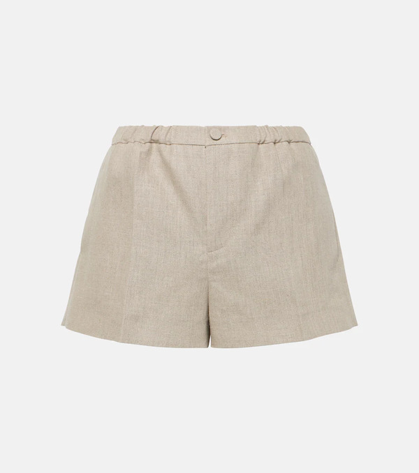  Valentino Valentino Linen Canvas Shorts 