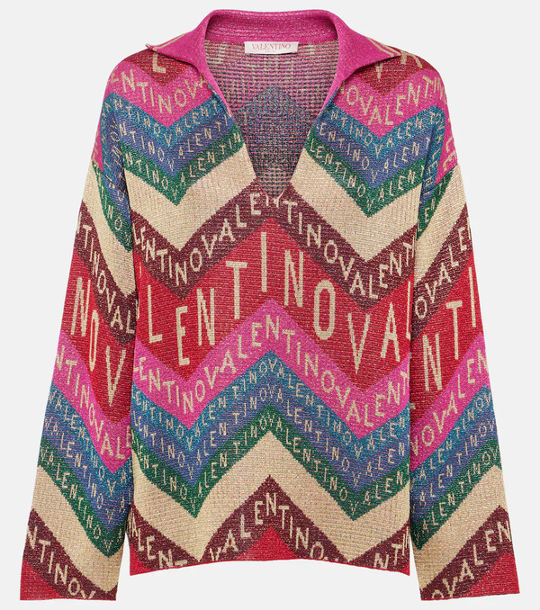  Valentino Valentino Logo Intarsia Sweater 