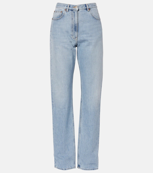  Valentino Valentino Mid-rise Wide-leg Jeans 