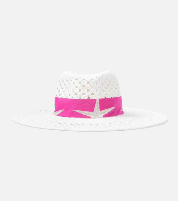 Valentino Valentino Printed Raffia Sun Hat 