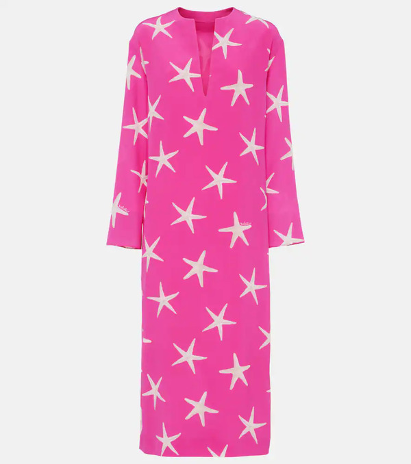  Valentino Valentino Printed Silk Kaftan 