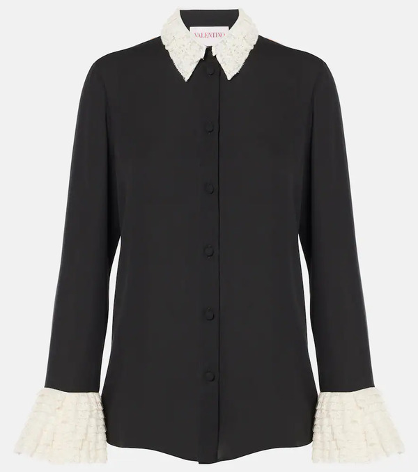  Valentino Valentino Silk Georgette Blouse 