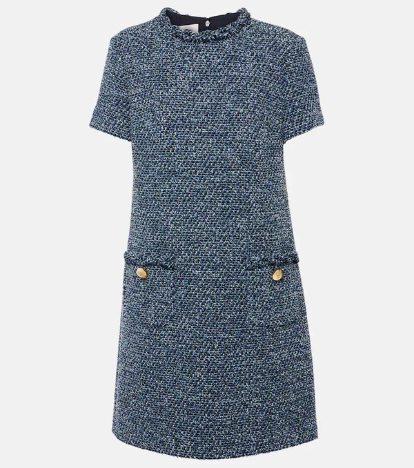  Valentino Valentino Tweed Denim Minidress 