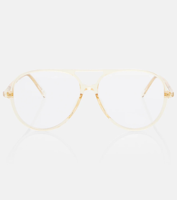  Valentino Valentino Ultralight V Vlogo Aviator Glasses 
