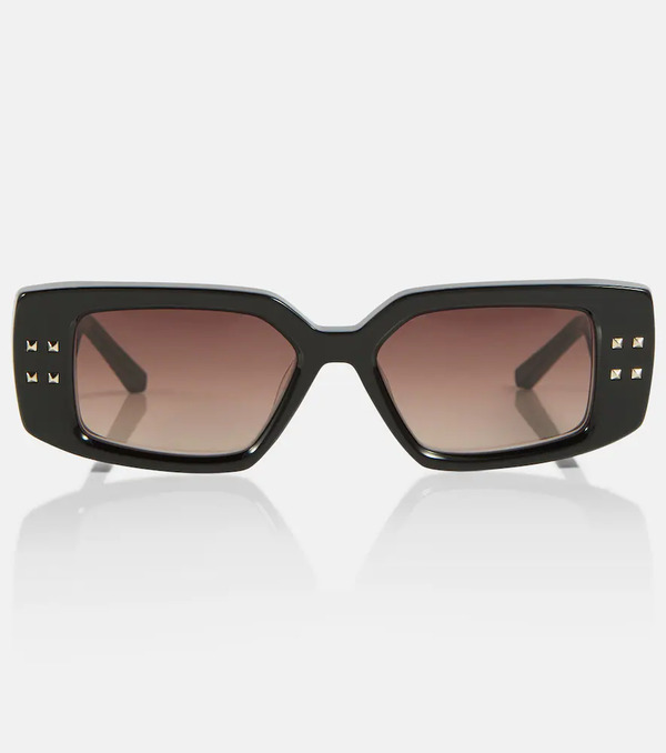 Valentino Valentino V-cinque Rectangular Sunglasses 