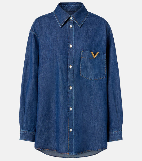  Valentino Valentino Vgold Chambray Shirt 