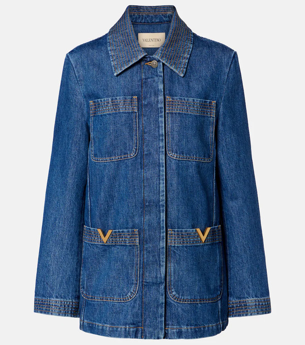 Valentino Valentino Vgold Denim Field Jacket 