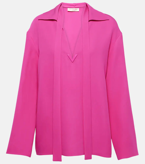  Valentino Valentino Vgold Tie-neck Blouse 