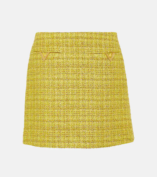 Valentino Valentino Vgold Tweed Miniskirt 