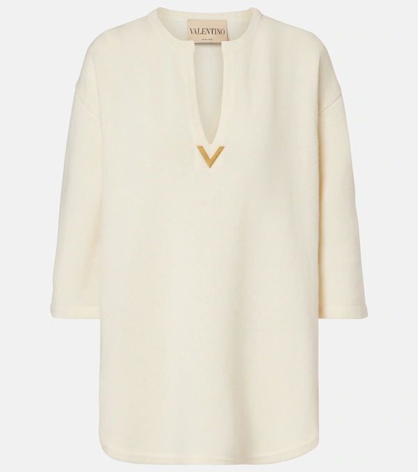  Valentino Valentino Vgold Virgin Wool Sweater 