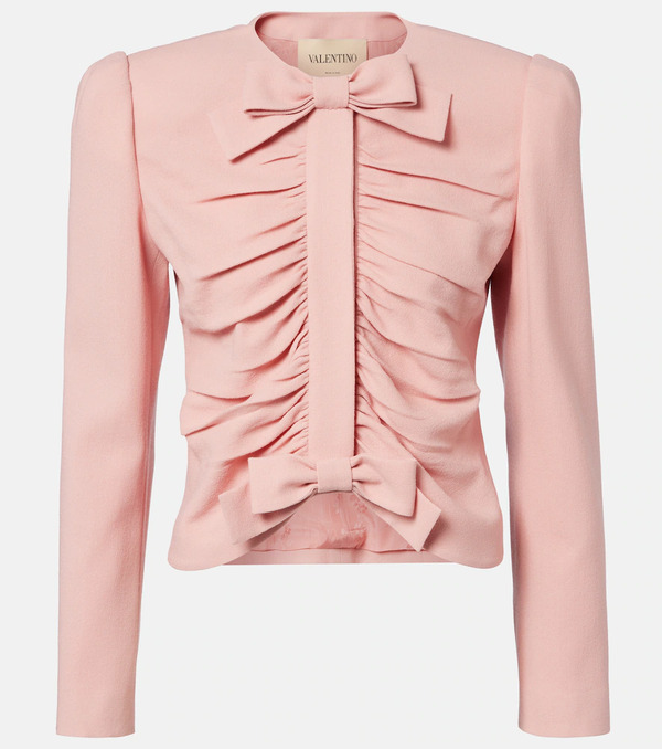  Valentino Valentino Virgin Wool Crepe Jacket 