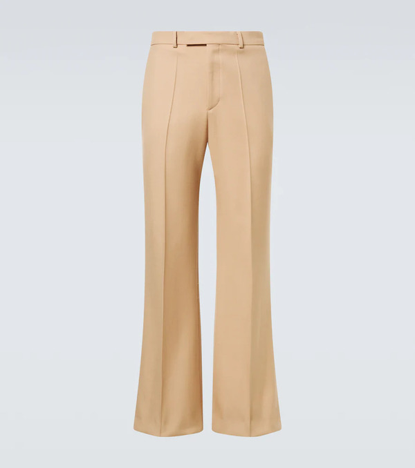  Valentino Valentino Virgin Wool Gabardine Flared Pants 