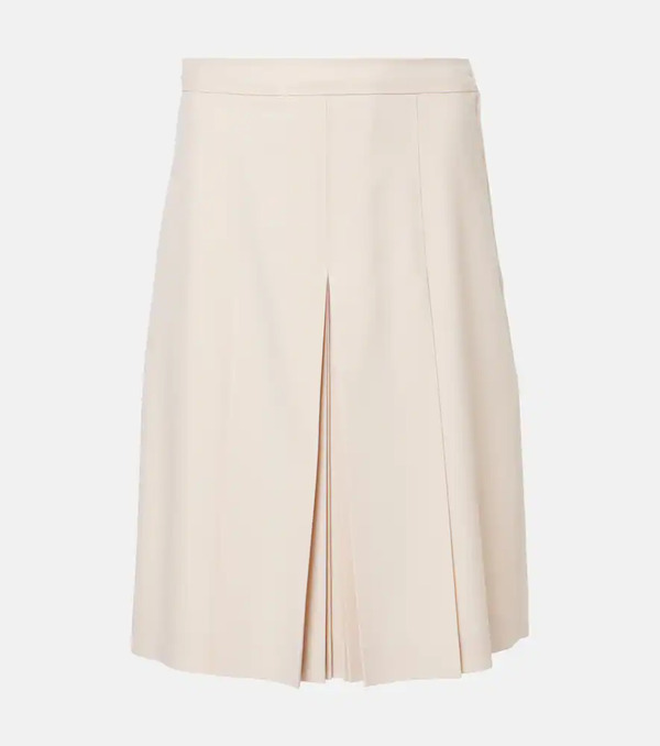  Valentino Valentino Virgin Wool Midi Skirt 