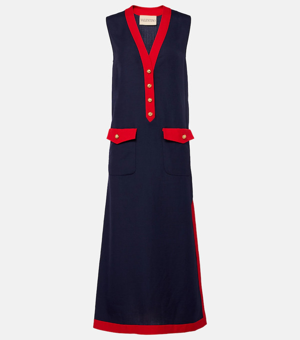  Valentino Valentino Vlogo Midi Dress 