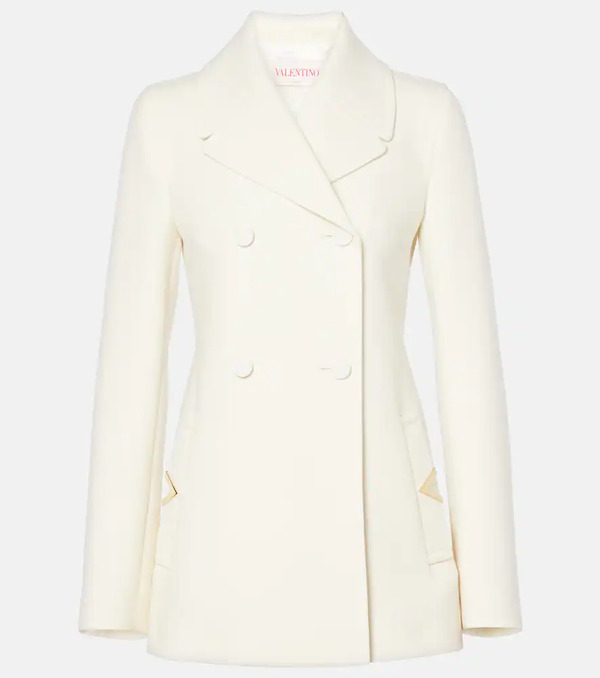  Valentino Valentino Wool-blend Crepe Blazer 
