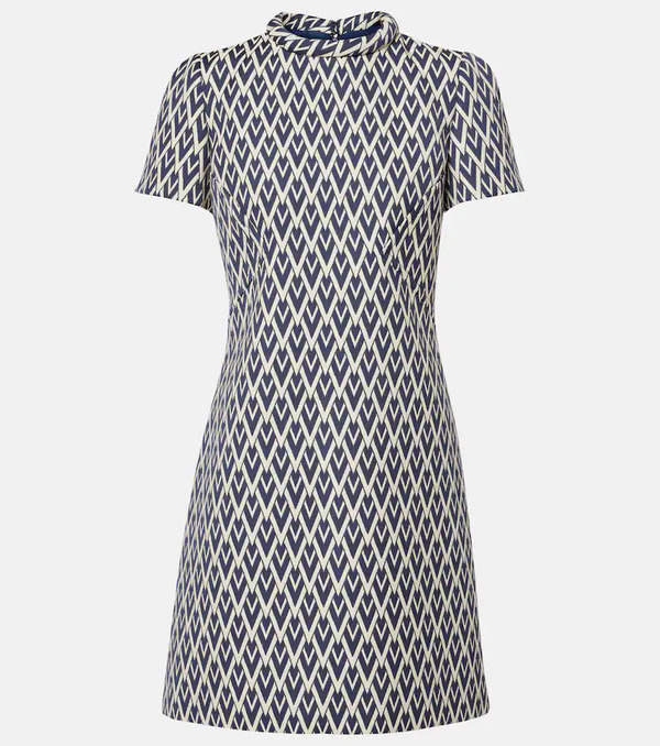  Valentino Valentino Wool Jacquard Minidress 