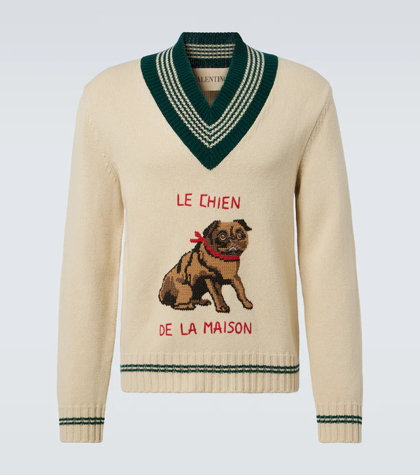  Valentino Valentino Wool Jacquard Sweater 