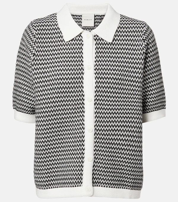  Varley Varley Gaelle Chevron Cotton Cardigan 