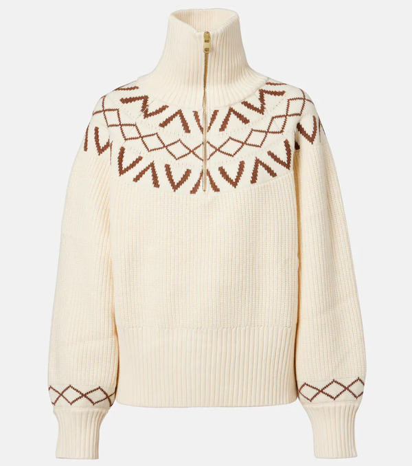  Varley Varley Sigrid Ribbed-knit Half-zip Sweater 