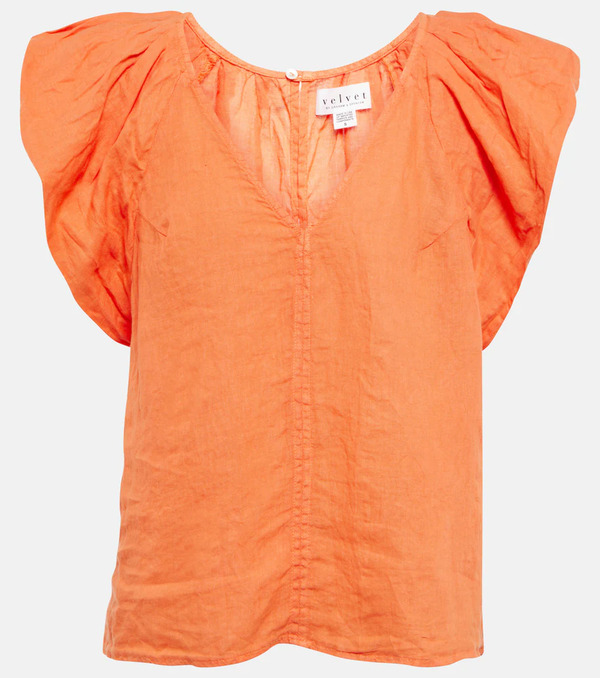  Velvet Velvet Ava Linen Top 