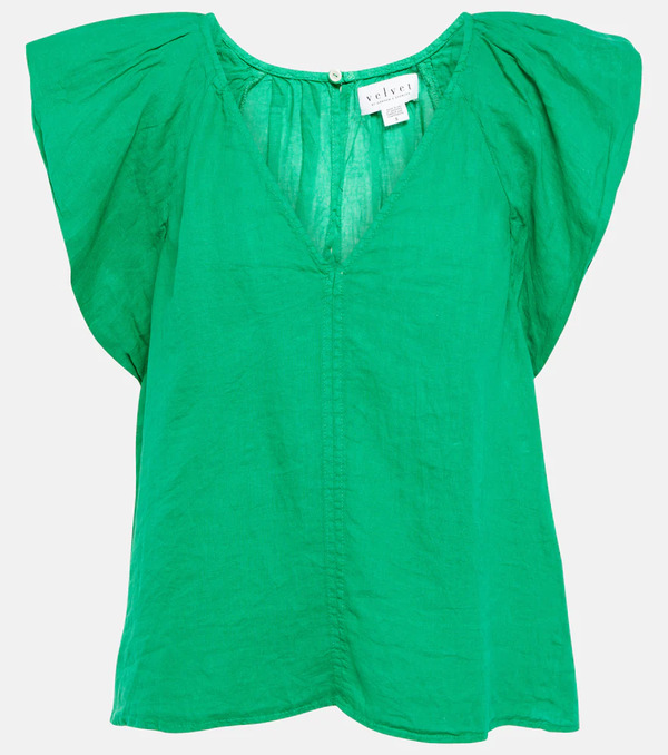  Velvet Velvet Ava Linen Top 