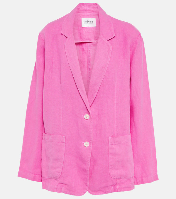  Velvet Velvet Cassie Linen Blazer 