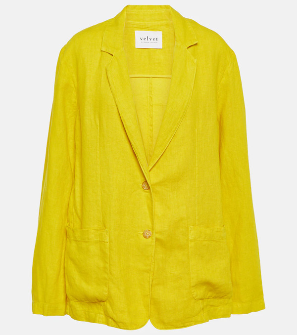  Velvet Velvet Cassie Linen Blazer 