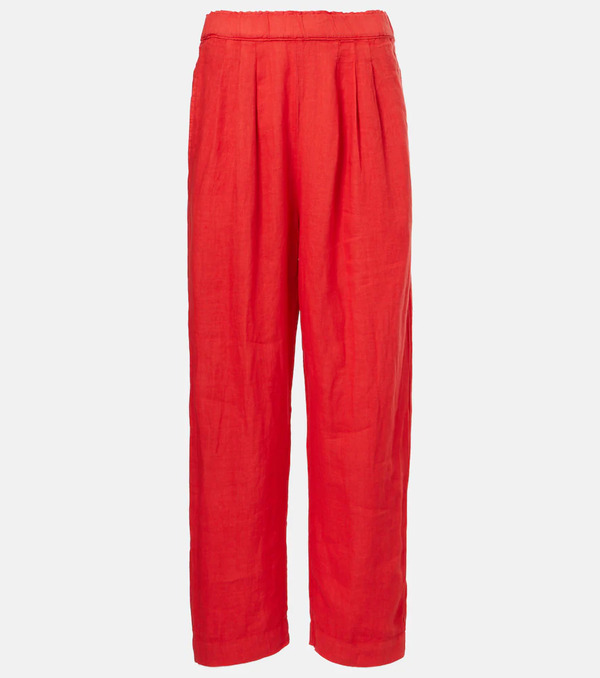  Velvet Velvet Gini Linen Straight Pants 