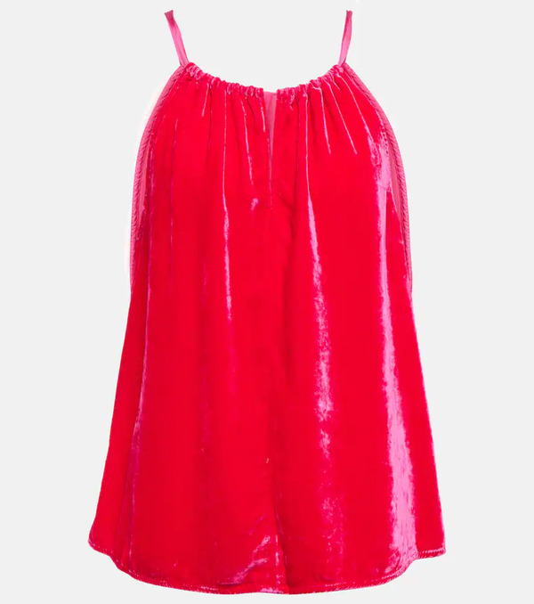  Velvet Velvet Velvet Halter-neck Top 