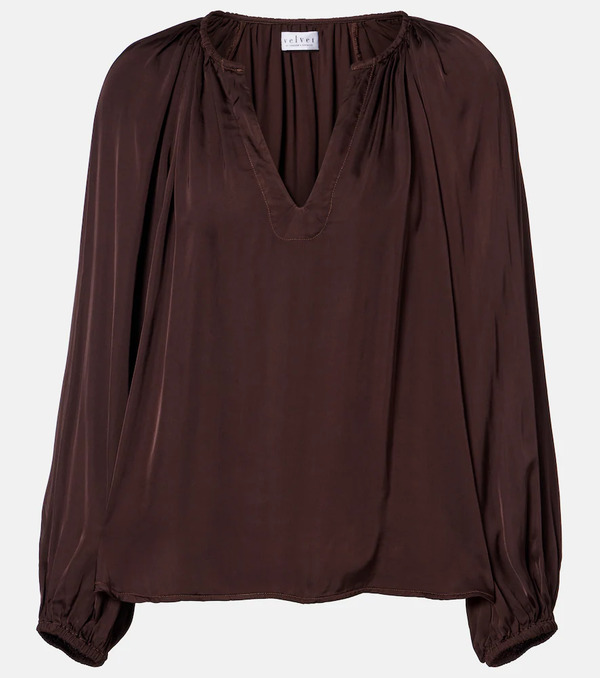  Velvet Velvet Lyla Satin Blouse 