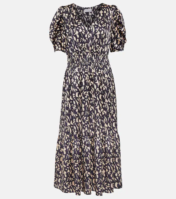  Velvet Velvet Lyuda Printed Midi Dress 