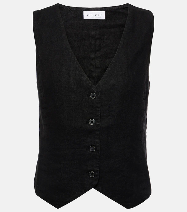  Velvet Velvet Mylie Linen Vest 