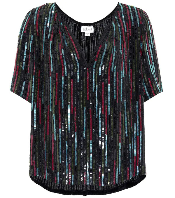  Velvet Velvet Nikky Sequined Top 