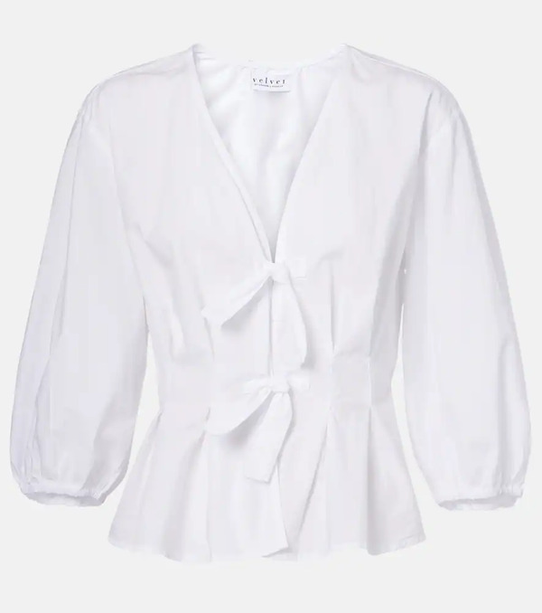  Velvet Velvet Riri Cotton Poplin Blouse 