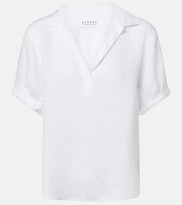  Velvet Velvet Vivica Linen Top 