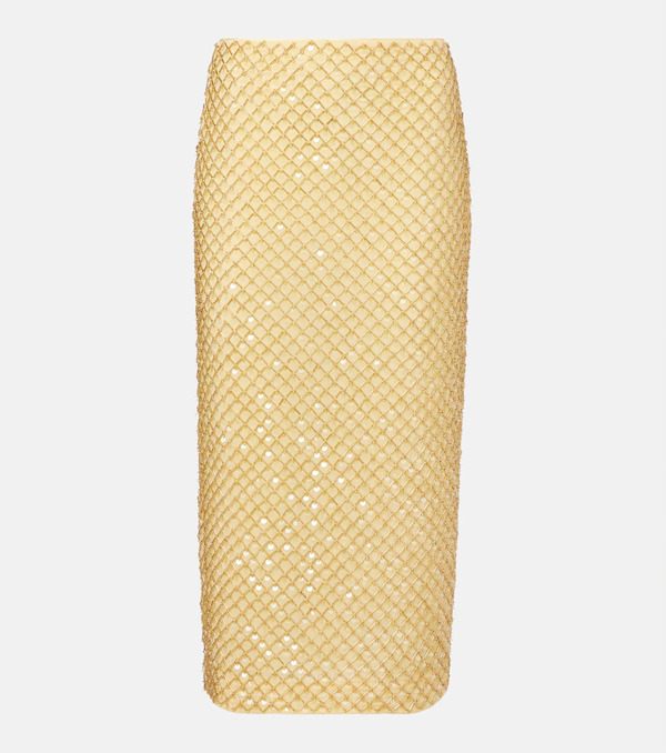  Veronica Beard Veronica Beard Allora Beaded Midi Skirt 