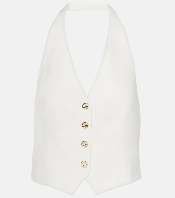  Veronica Beard Veronica Beard Arabella Linen-blend Vest 