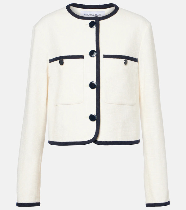  Veronica Beard Veronica Beard Beale Cotton-blend Jacket 
