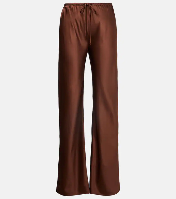  Veronica Beard Veronica Beard Billie Silk-blend Straight Pants 