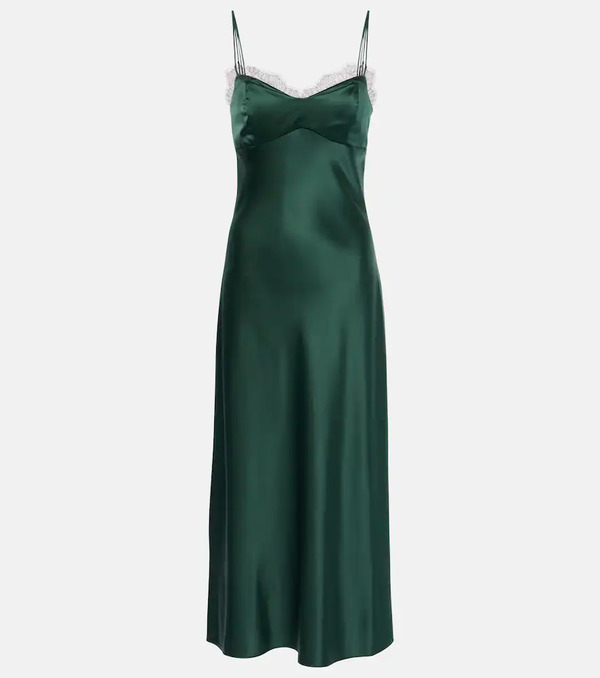  Veronica Beard Veronica Beard Bixie Silk-blend Satin Slip Dress 