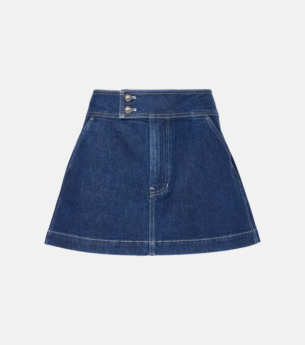  Veronica Beard Veronica Beard Bowen Denim Miniskirt 