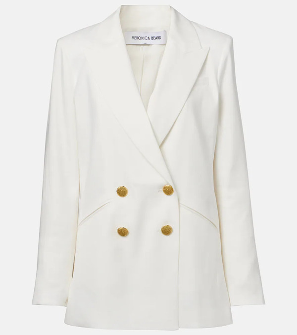  Veronica Beard Veronica Beard Dale Linen-blend Blazer 