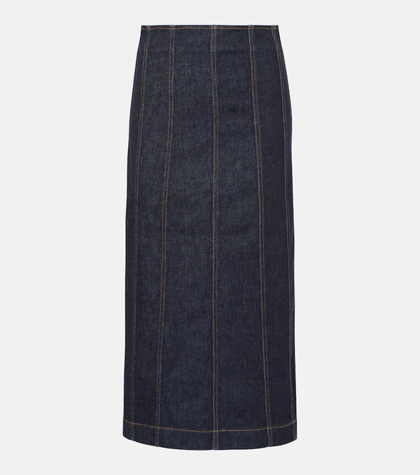  Veronica Beard Veronica Beard Fiona Denim Maxi Skirt 