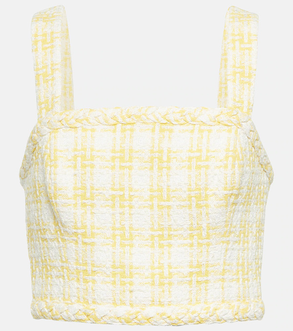  Veronica Beard Veronica Beard Gingham Tweed Top 