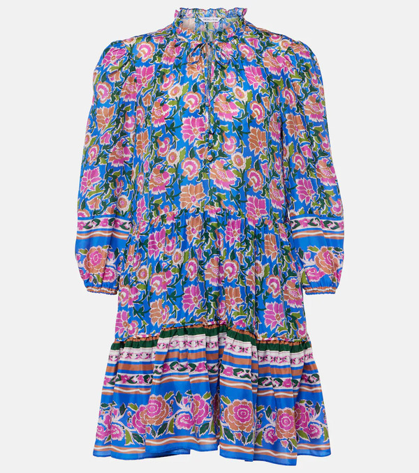  Veronica Beard Veronica Beard Hawken Floral Silk Minidress 