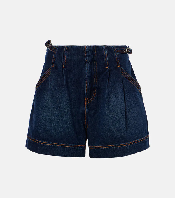  Veronica Beard Veronica Beard Jaffe High-rise Denim Shorts 