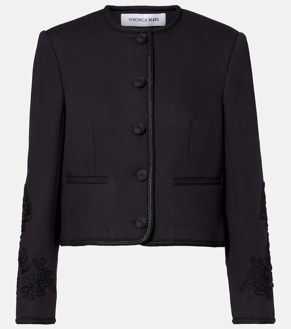  Veronica Beard Veronica Beard Latrell Cropped Embroidered Jacket 