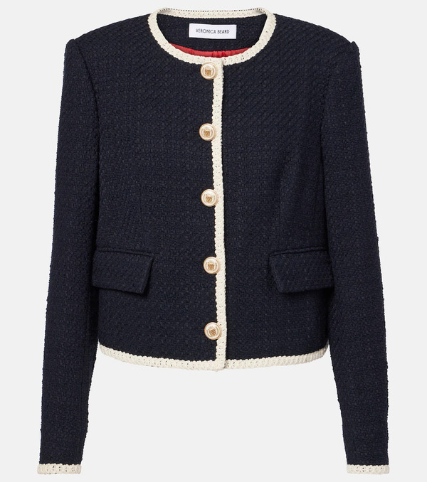  Veronica Beard Veronica Beard Mabel Cropped Tweed Jacket 